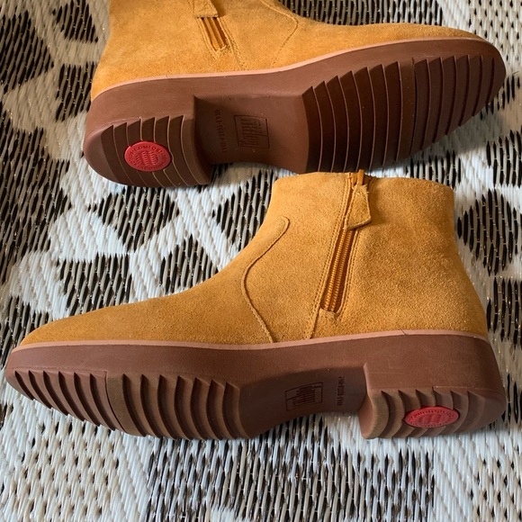 Fitflop Mustard Suede Footwear - Picture 6 of 8